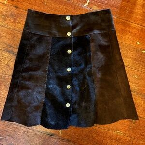 Vintage Suede Skirt